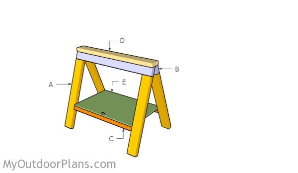Folding Sawhorses