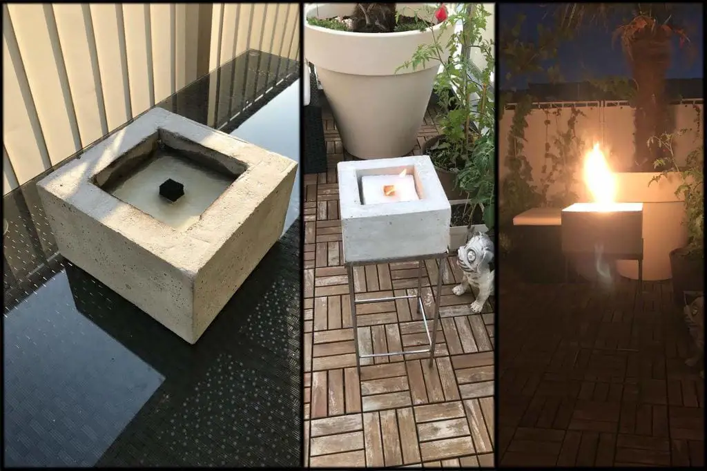 Raised Concrete Fire Pit