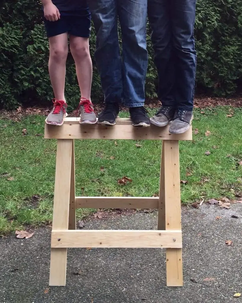 Strong Folding Plywood Sawhorses
