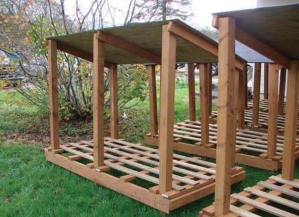 How to build a wood shed