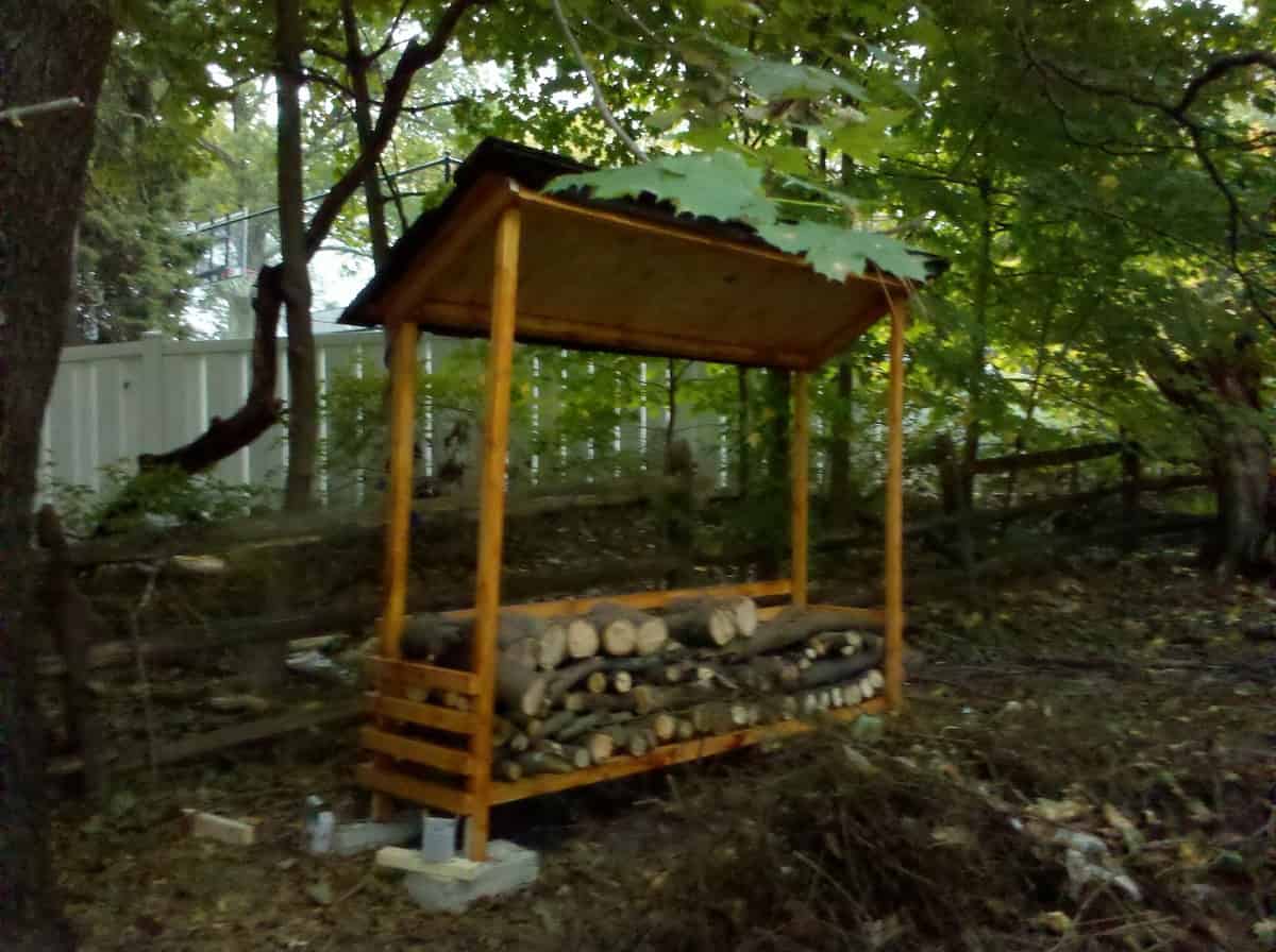 Easy Firewood Shed