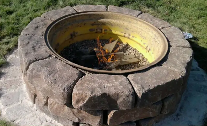 Tractor Wheel Fire Pit