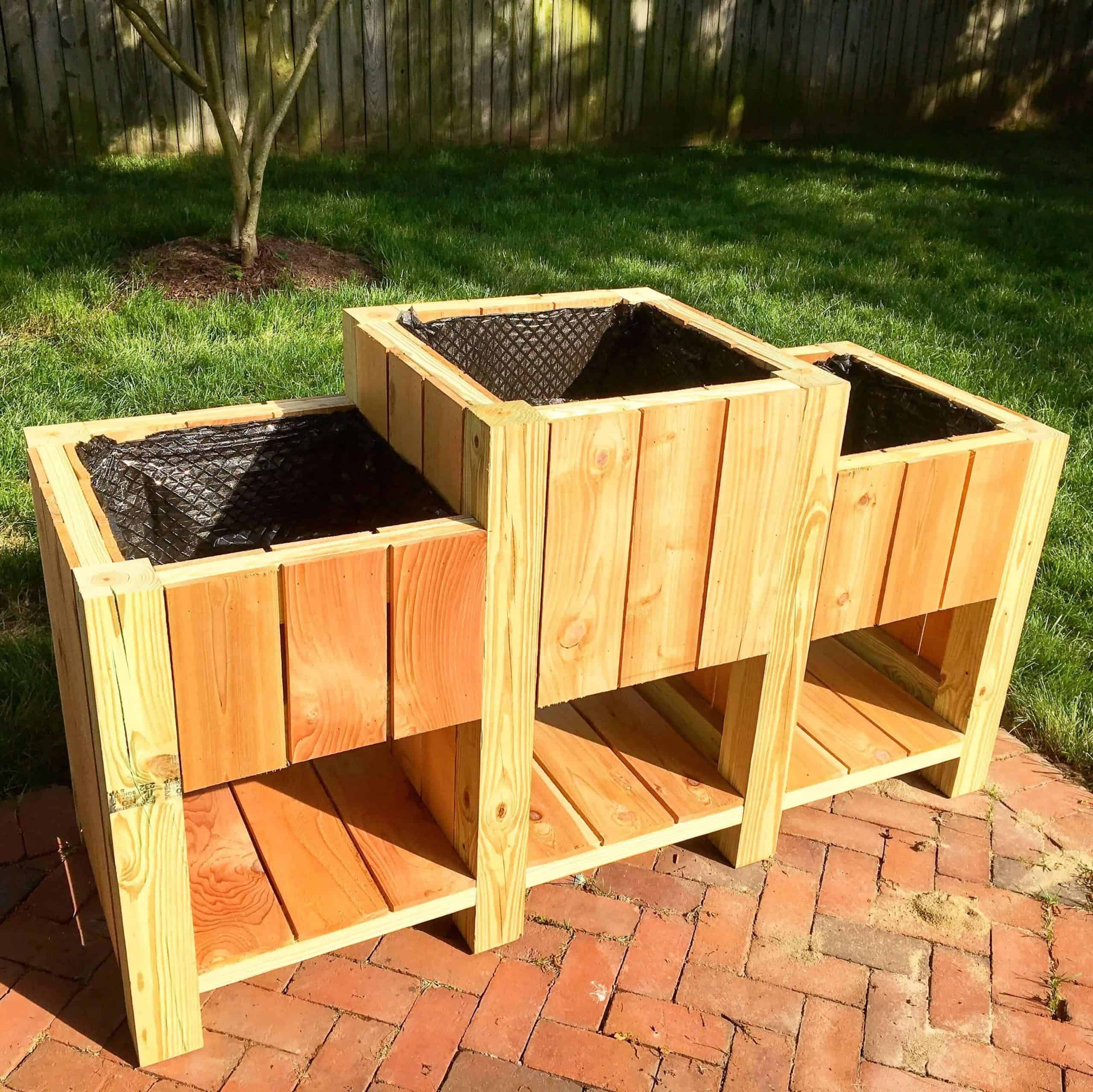 Raised Planter Trio