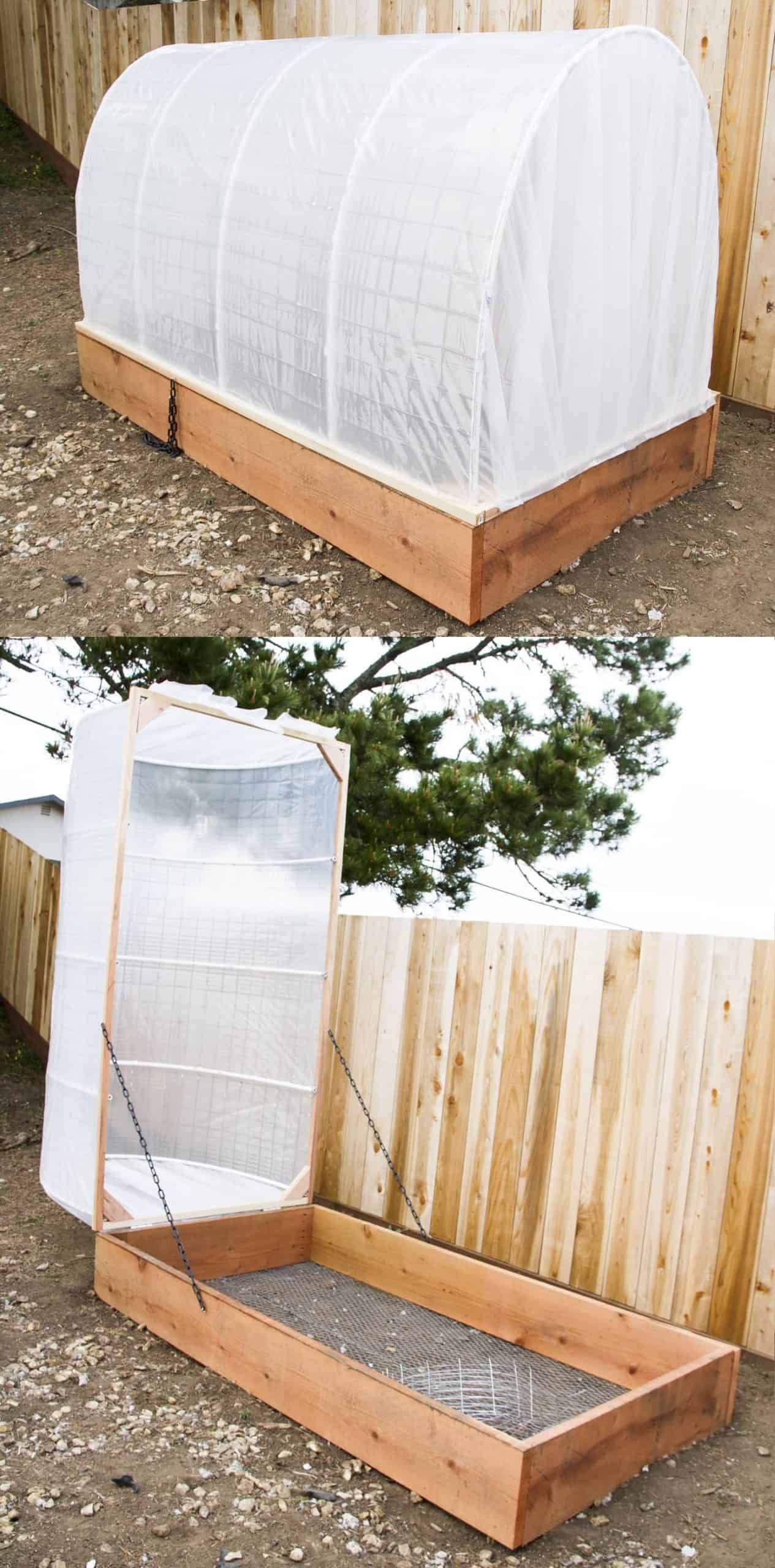 Open & Close PVC Pipe Greenhouse