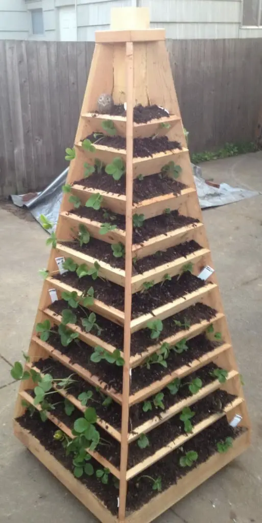 Wooden Herb Garden Tower