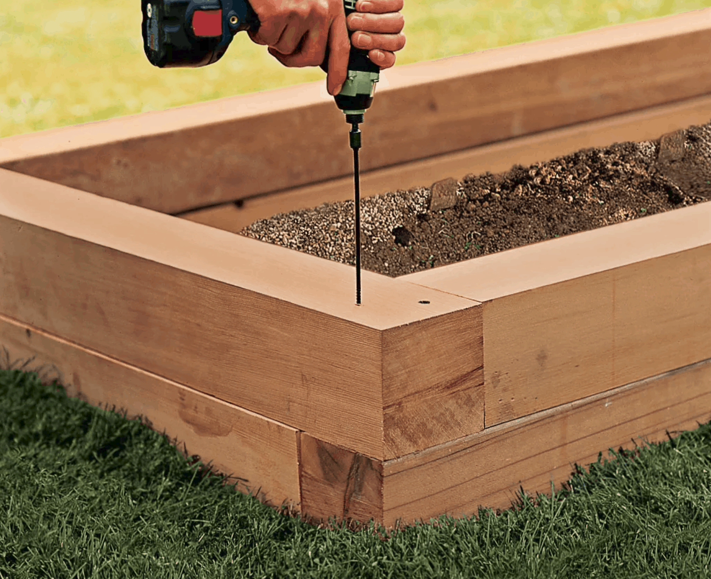 Stacked Wood Planter 