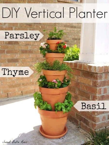 Vertical Terracotta Planter