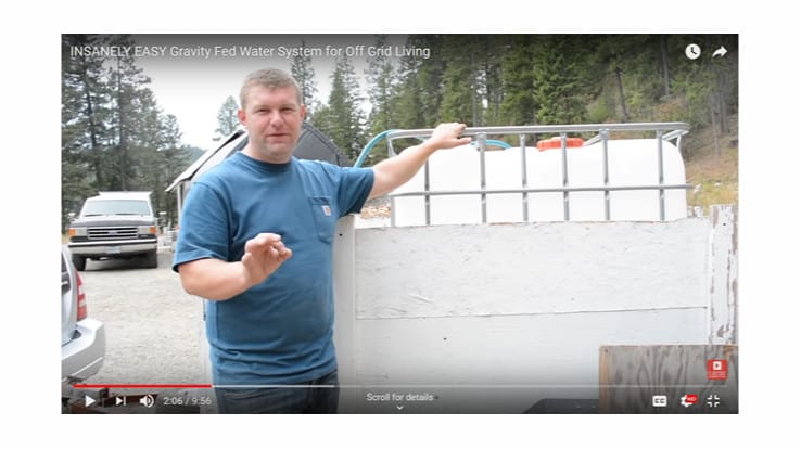 Easy, Affordable Gravity Fed Water System