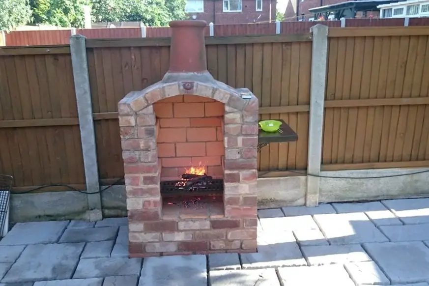 Reclaimed Brick Fireplace