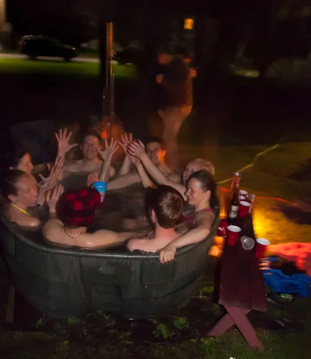 Steel Barrel Hot Tub