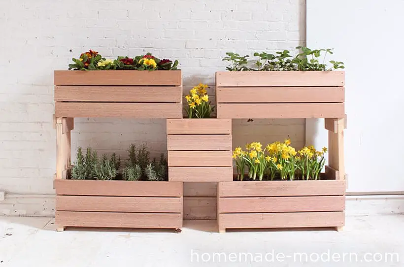 Stacked Planter Boxes